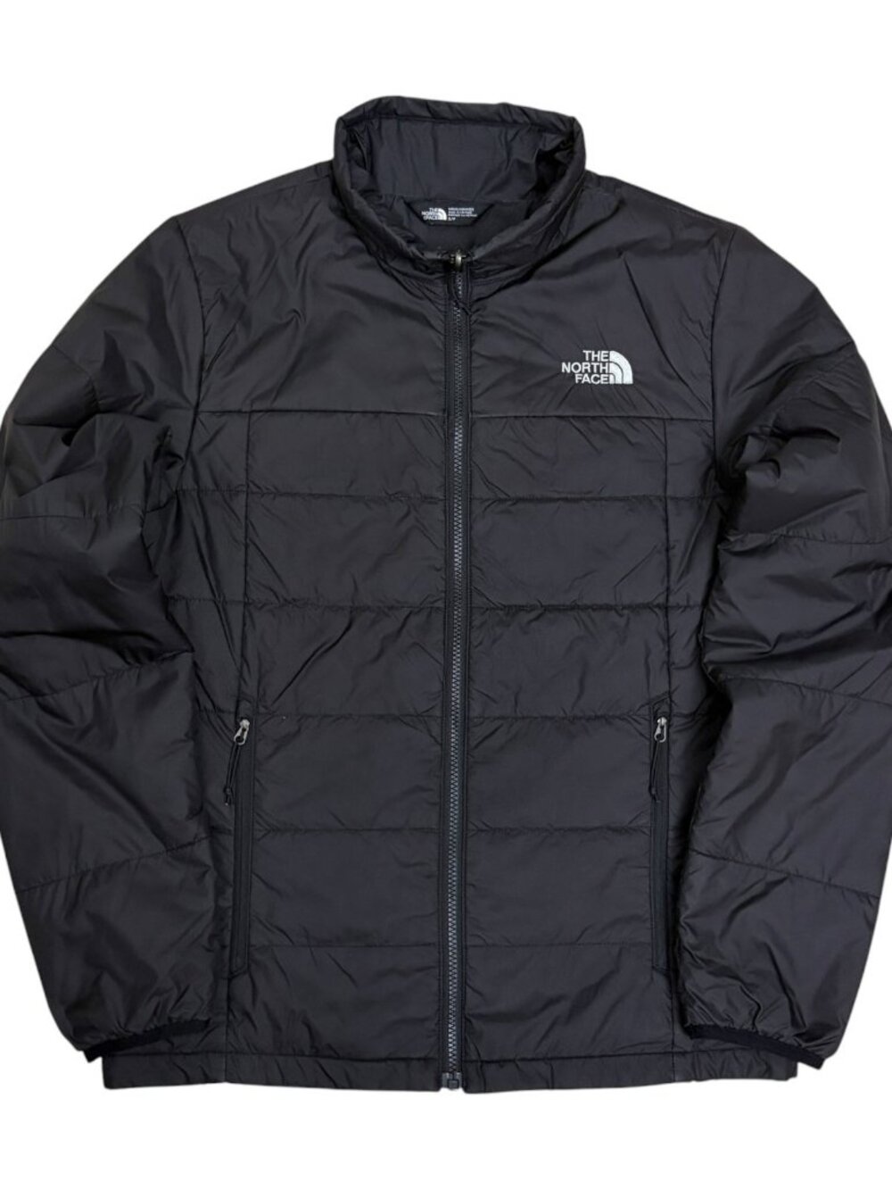 THE NORTH FACE Light Puffer Jacket Fall Spring Black Insulated Coat Mens Small